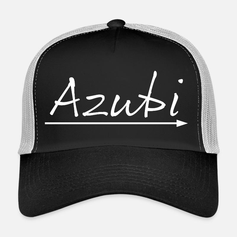 Design Azubi arrow weiss - Trucker Cap - Schwarz/Steingrau