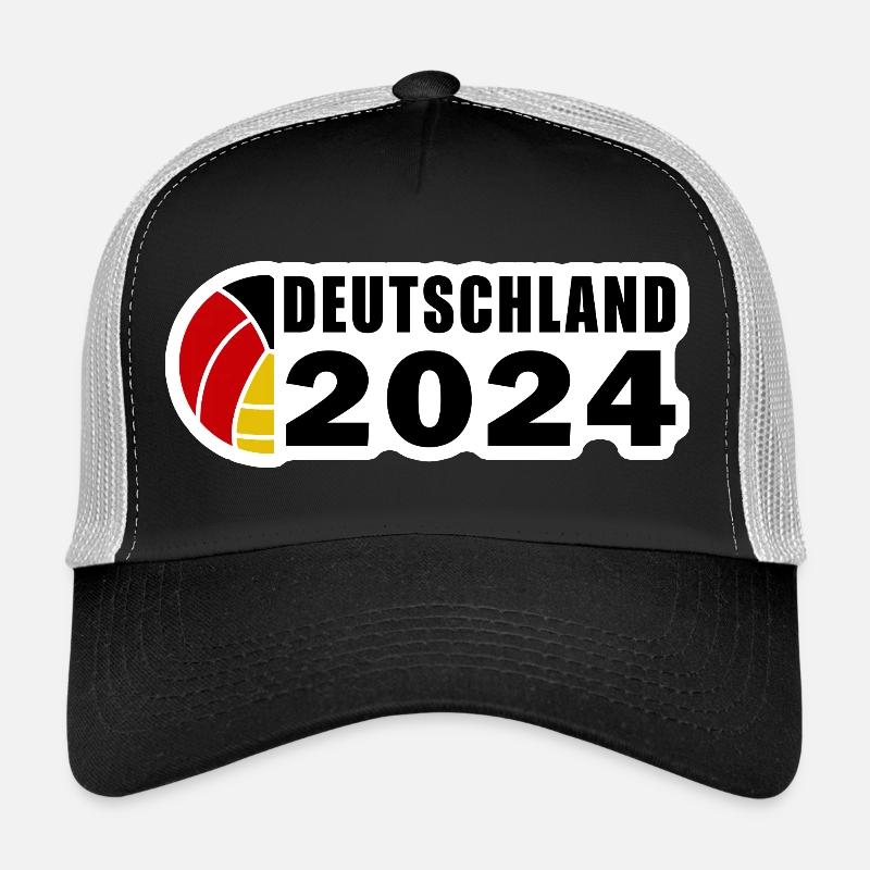 Handball Germany 2024 - Trucker Cap - Schwarz/Steingrau