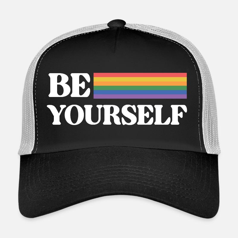 LGBT Pride Month - Be Yourself - Trucker Cap - black/stone grey