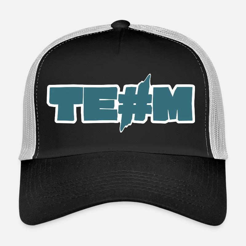 Städtisches Graffiti Kunst Motiv - Trucker Cap - Schwarz/Steingrau