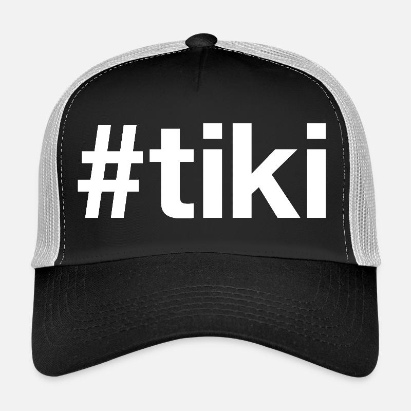 TIKI Hashtag - Trucker Cap - Schwarz/Steingrau