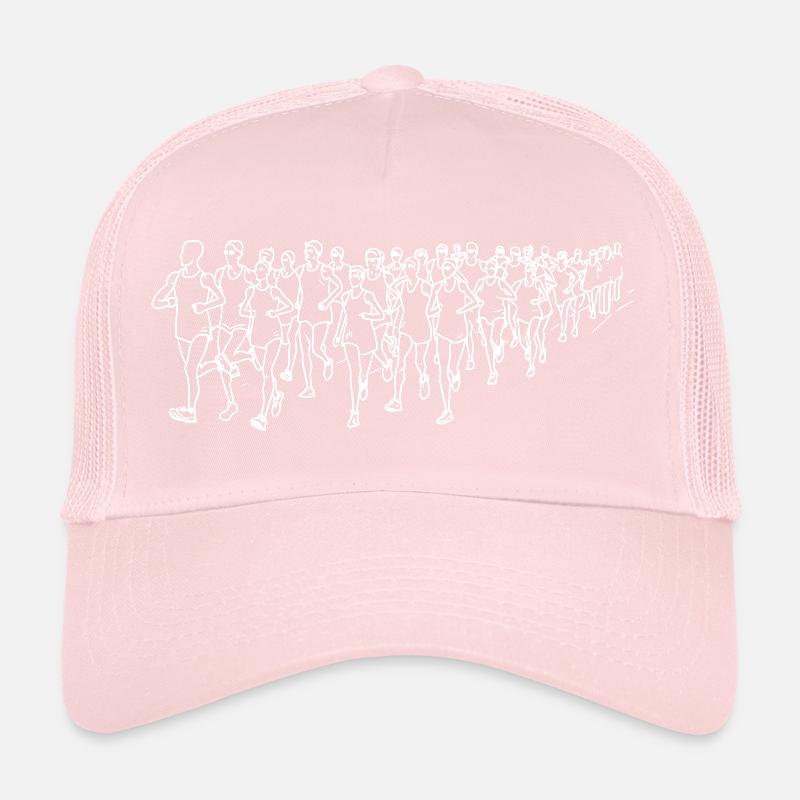 Runner Line Drawing Trucker Cap