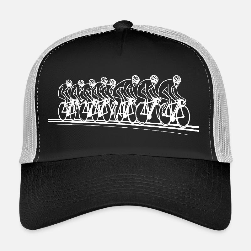 Cyclist Line Art Trucker Cap