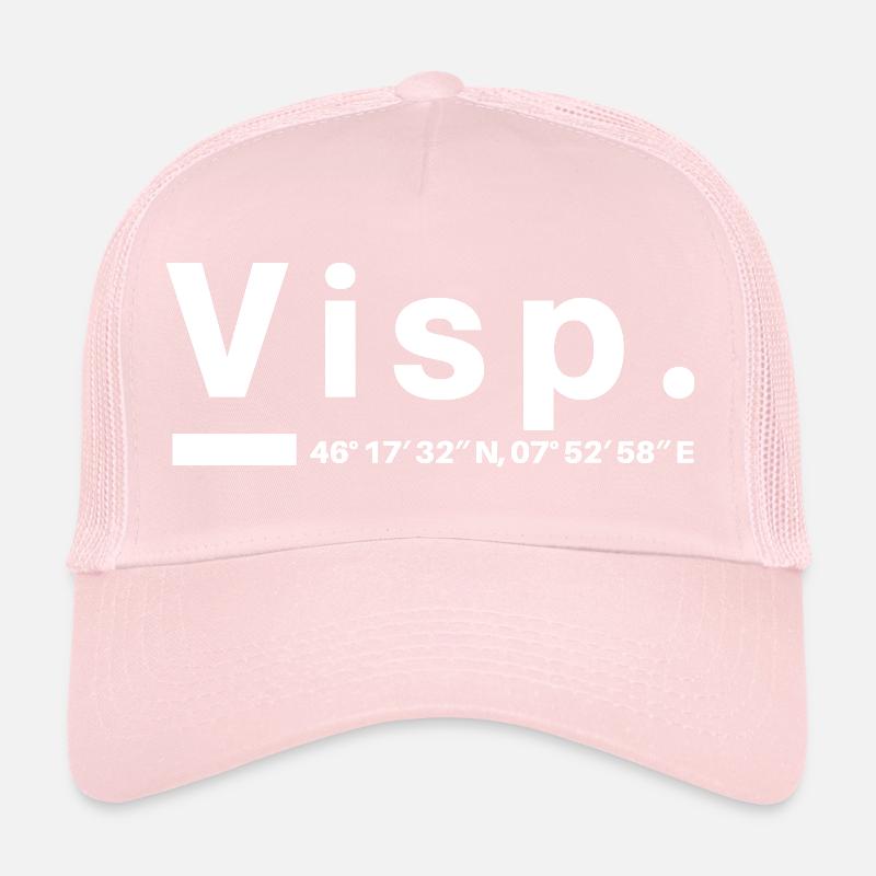 Visp Coordinates Switzerland Valais Visper Visperin Trucker Cap