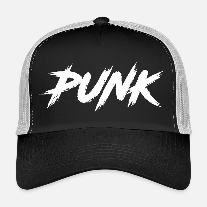 PUNK - Trucker Cap - Schwarz/Steingrau