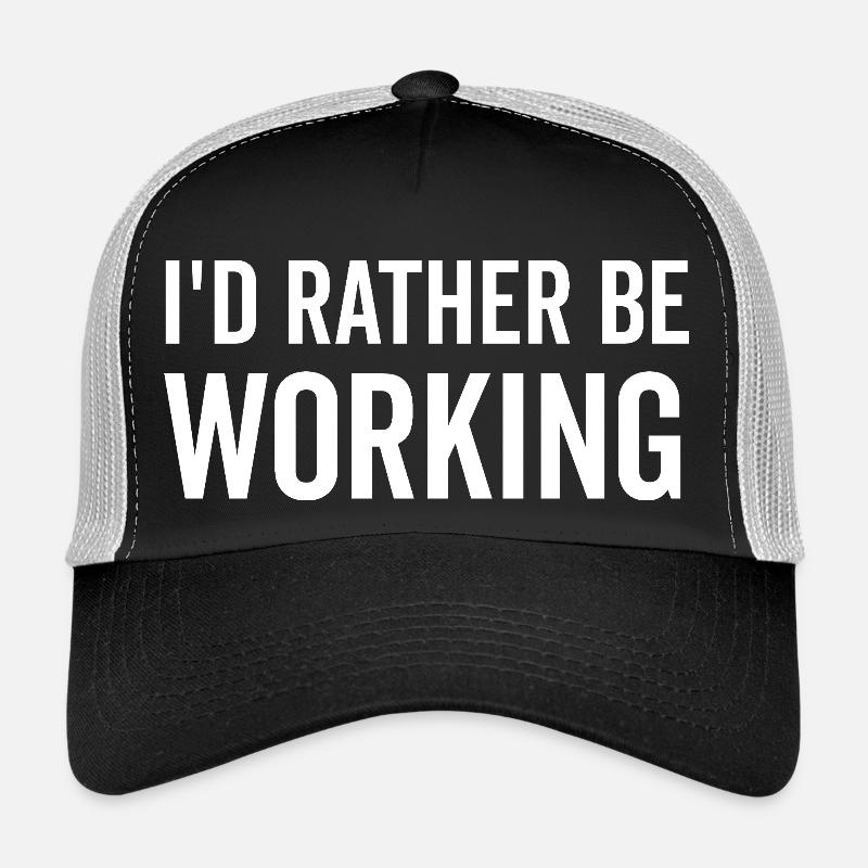 Je préfère travailler Casquette trucker 