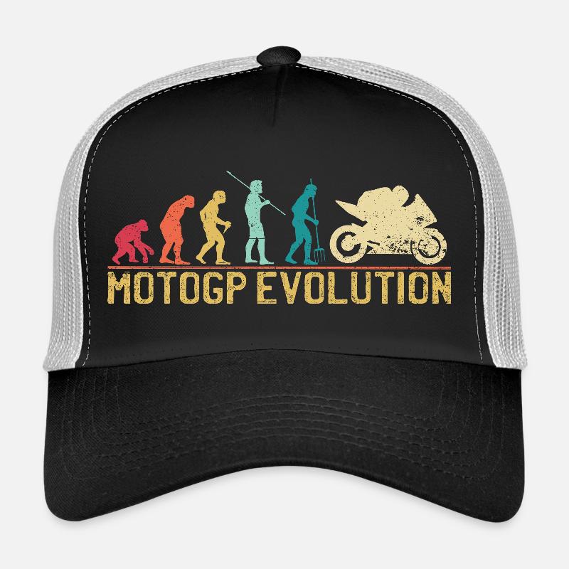 Conception de la silhouette Motocross Evolution Casquette trucker 