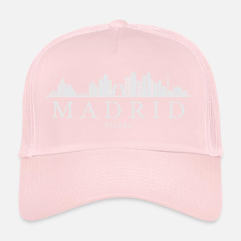 Madrid Skyline, Madrid Espagne Casquette trucker 