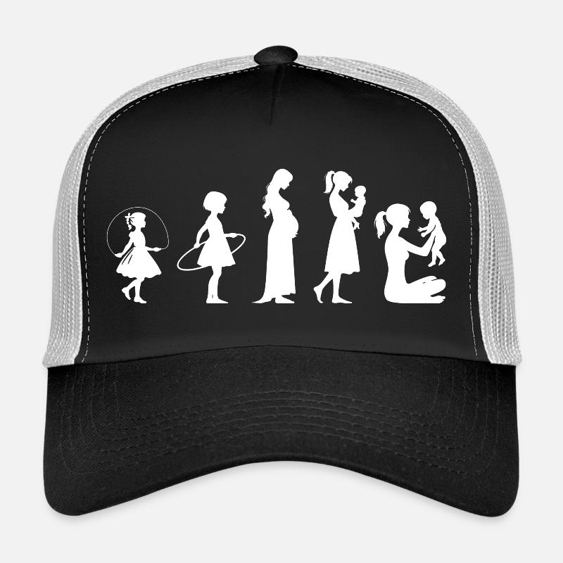 Evolution Mama Muttertag kind Familie Trucker Cap