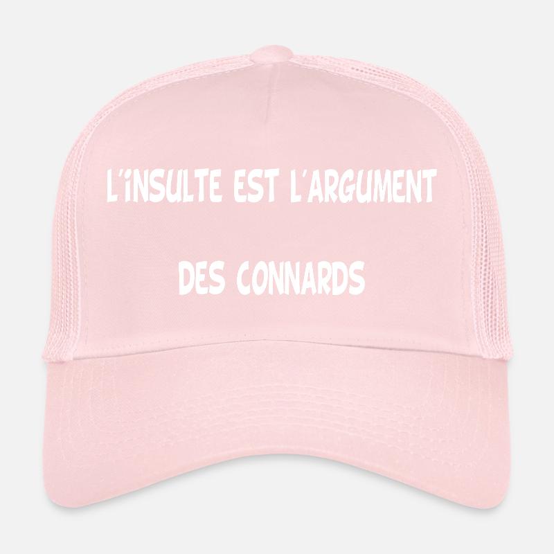 L'insulte (blanc) Casquette trucker 