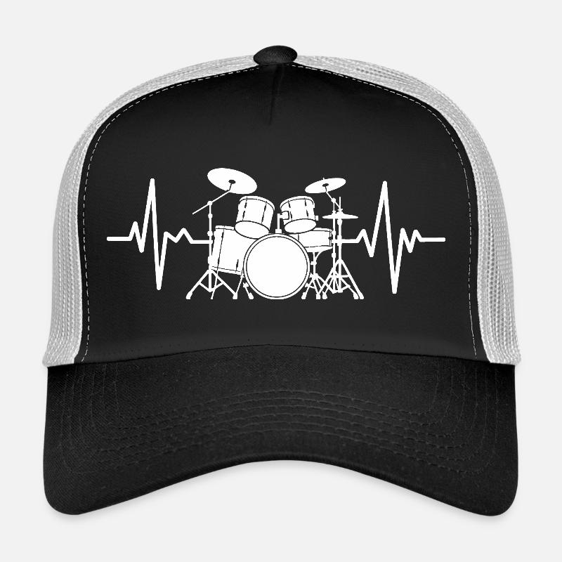 Rythme de batterie Heartbeat Casquette trucker 