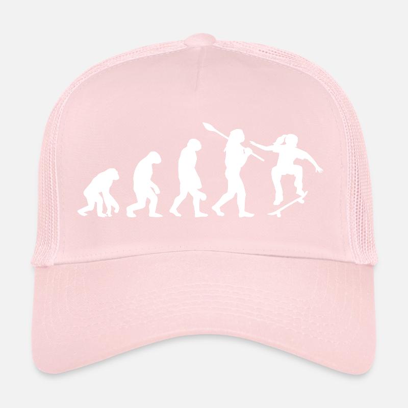 Skateboarding Evolution Skater Streetwear Player Trucker Cap