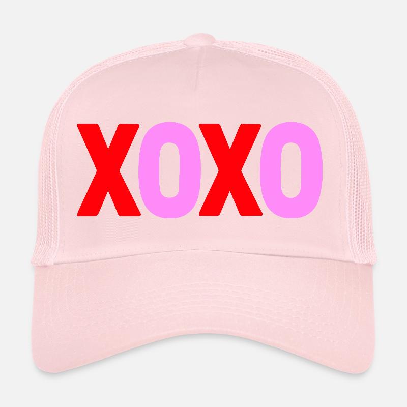 XOXO Love Valentine Conception de texte Casquette trucker 