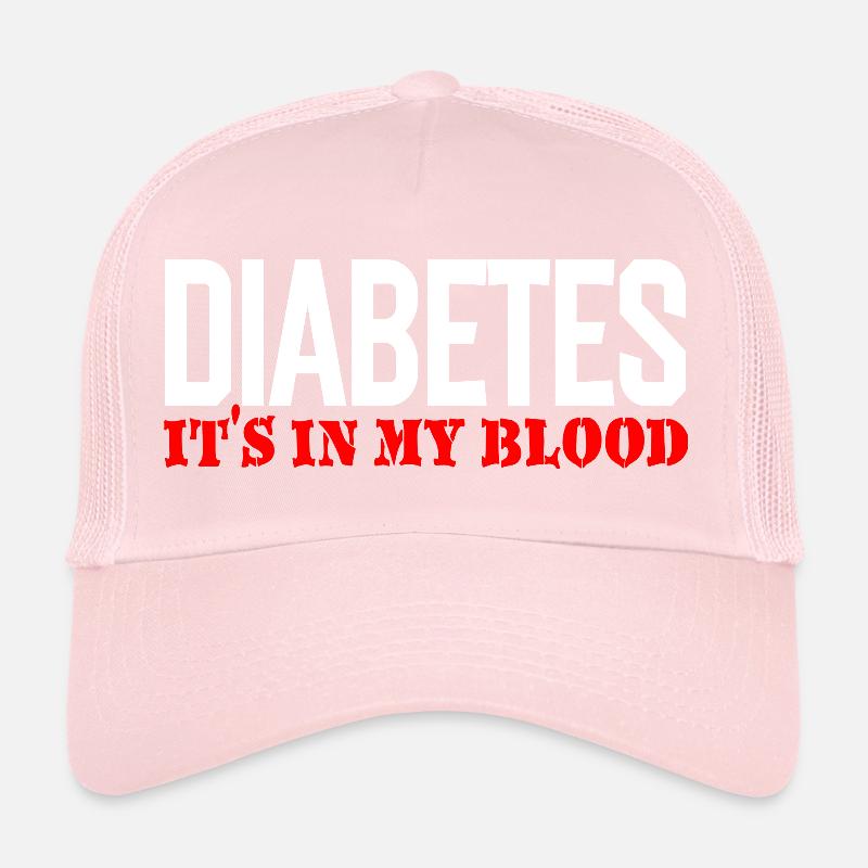 Le diabète, c’est dans mon sang Casquette trucker 