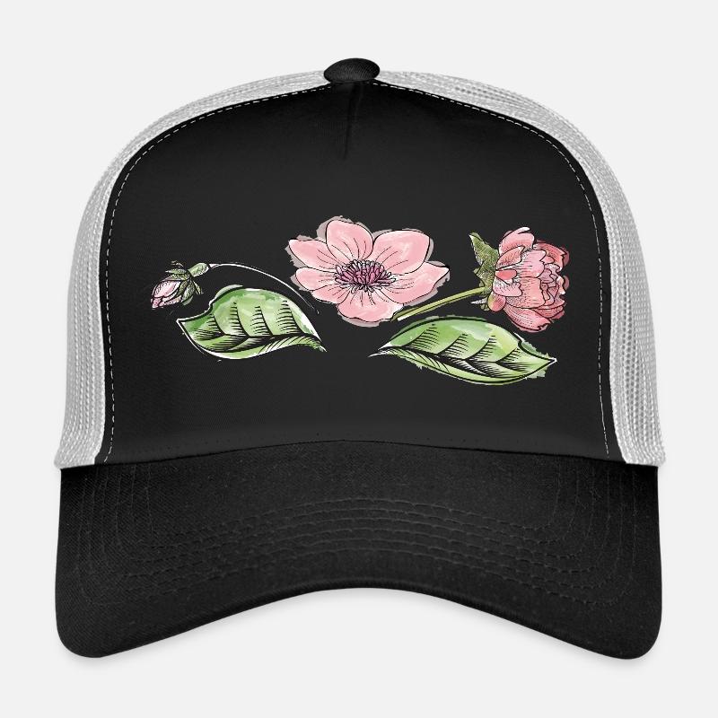 Vrille de fleur Casquette trucker 