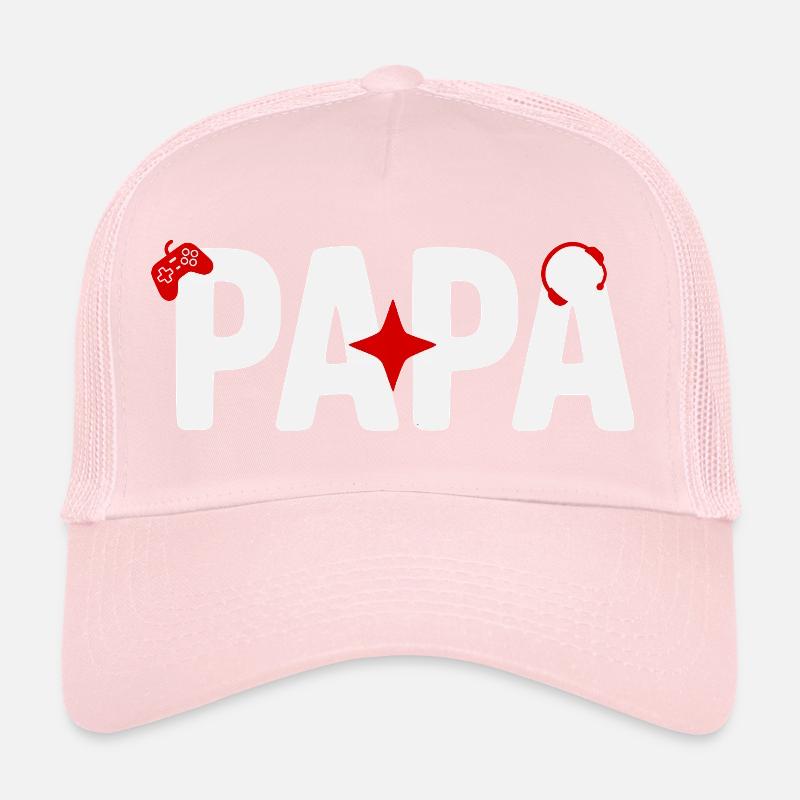 Papa Gamer mit Controller Trucker Cap