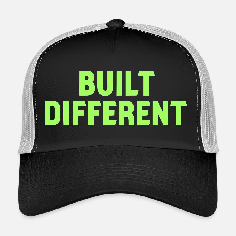 Built Different Neon Tee Trucker Cap