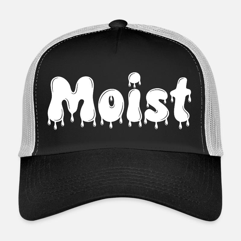 Feuchter tropfender Text Trucker Cap