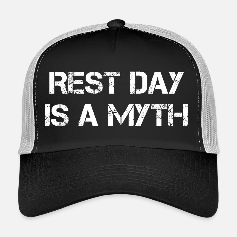 Rest Day Is a Myth Trucker Cap