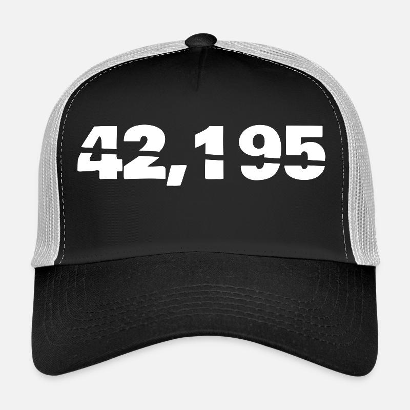 Marathon - 42,195 - Trucker Cap - Schwarz/Steingrau