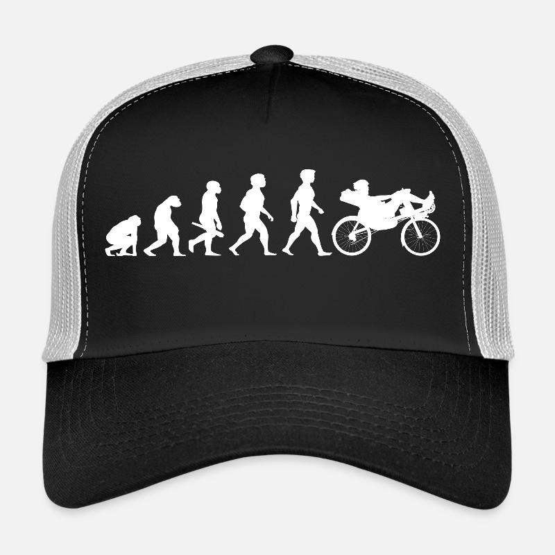 Evolution couché vélo couché cyclisme vélo Casquette trucker 