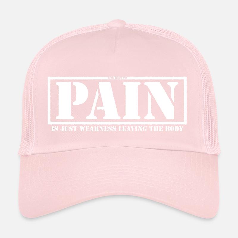 La douleur est faiblesse partant du corps (2) Casquette trucker 