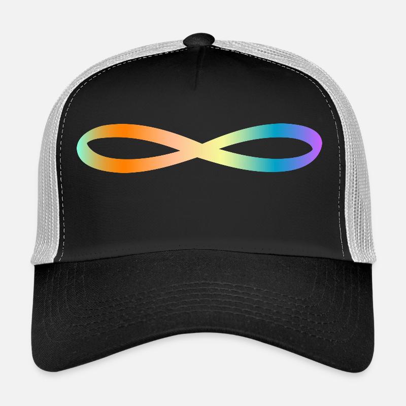 Unendlichkeit- Zeichen - Trucker Cap - Schwarz/Steingrau