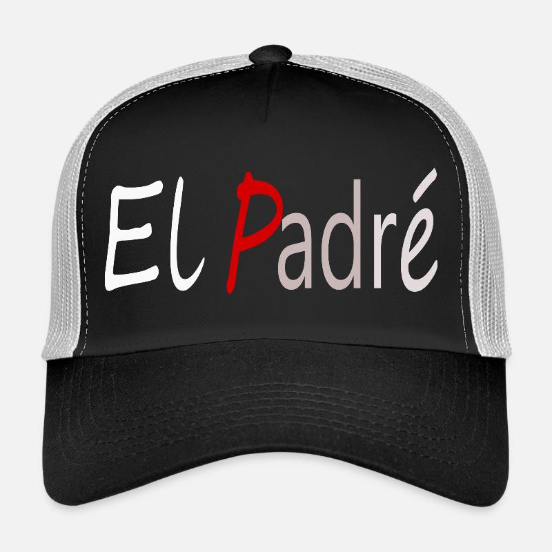 le pére - Casquette trucker  - noir/gris pierre