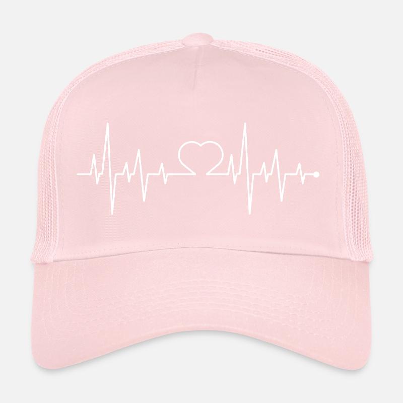 Conception de la ligne Heartbeat Casquette trucker 