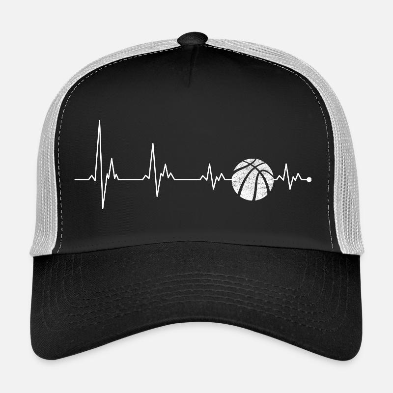 Heartbeat Pulse avec le basket-ball Casquette trucker 