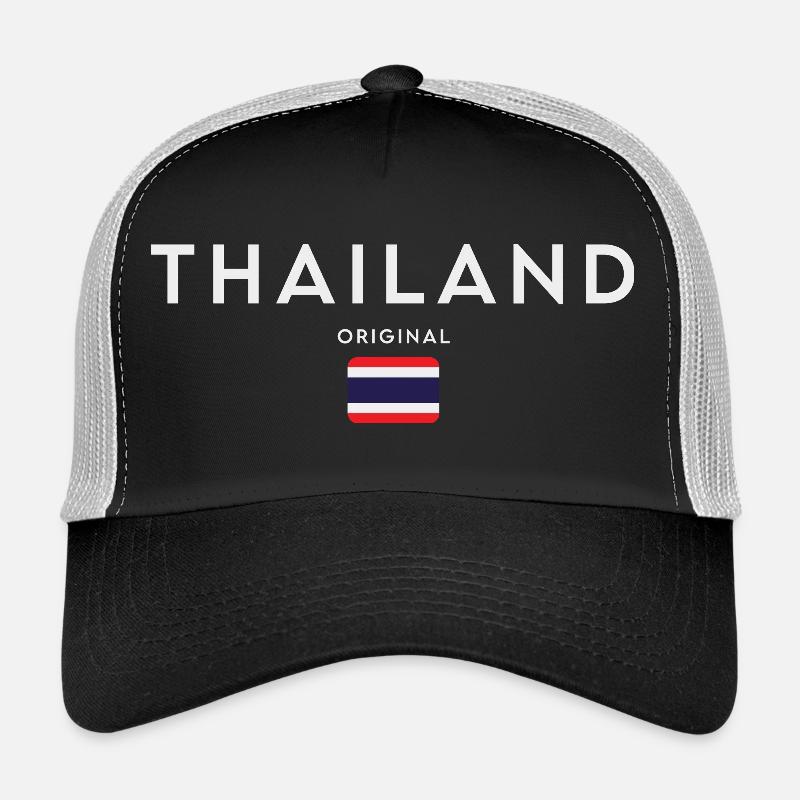 Drapeau de la Thaïlande, fierté thaïlandaise Casquette trucker 