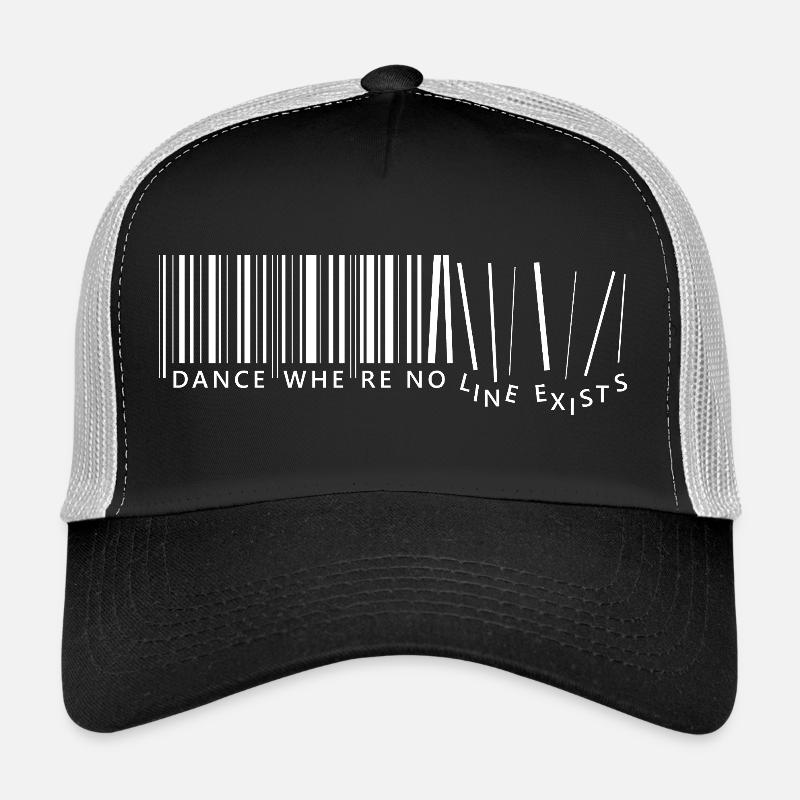 danser là où il n’y a pas de ligne Casquette trucker 
