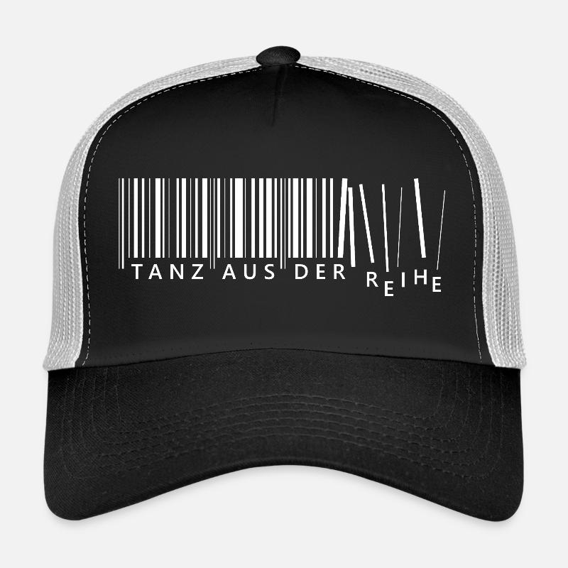 Tanz aus der Reihe Barcode - Trucker Cap - Schwarz/Steingrau