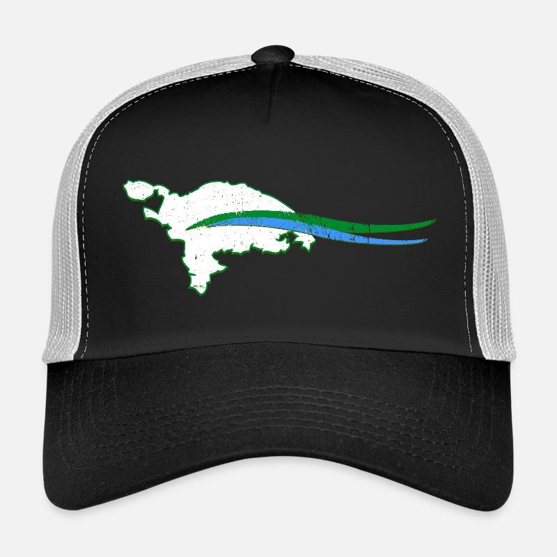 Thurgau Canton Outline with Wave Trucker Cap