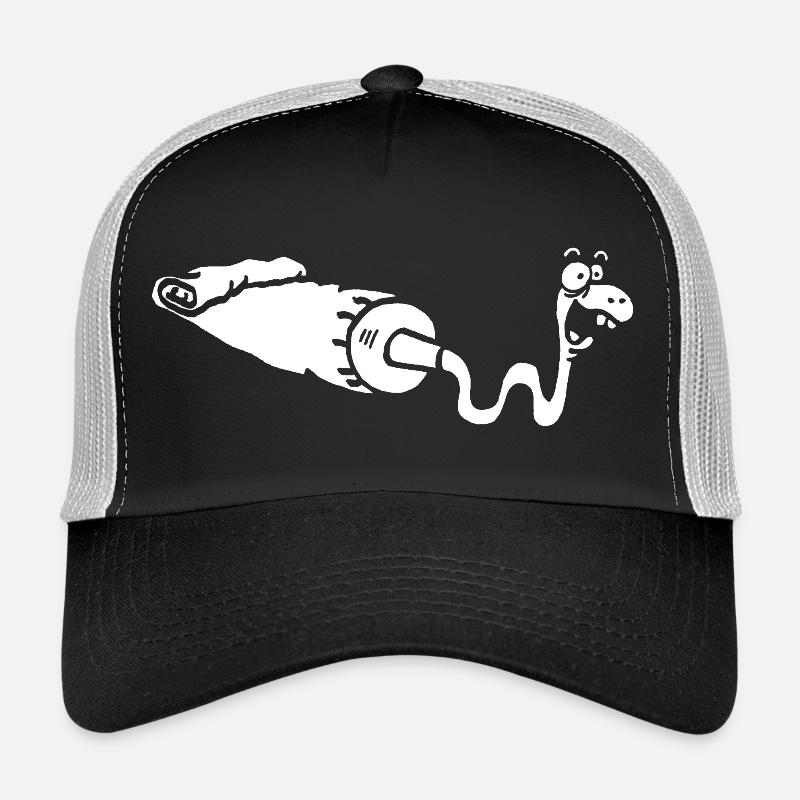 Gouache ou serpent blanc ? Casquette trucker 