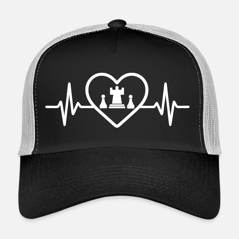 Chess Strategy Game Heart Trucker Cap