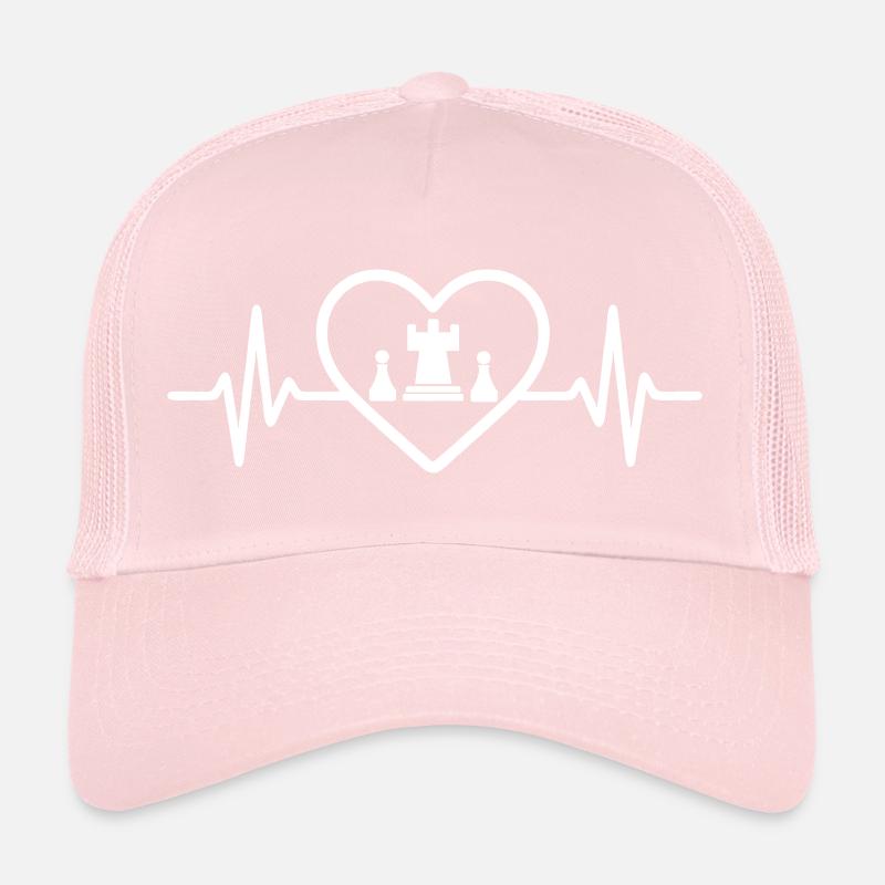 Chess Strategy Game Heart Trucker Cap