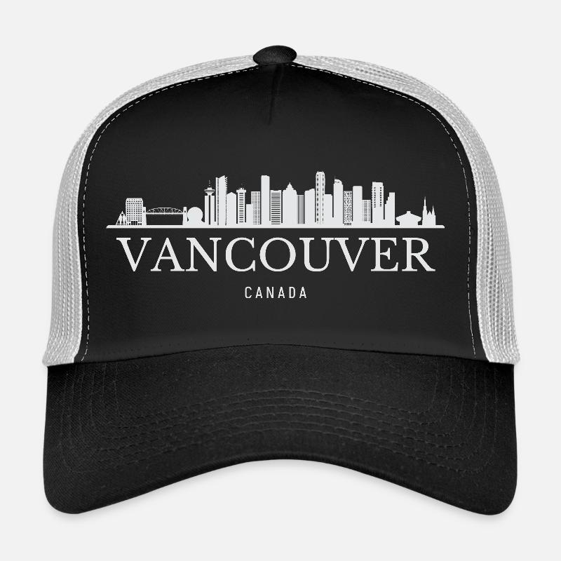 Vancouver Skyline, Vancouver Canada Casquette trucker 