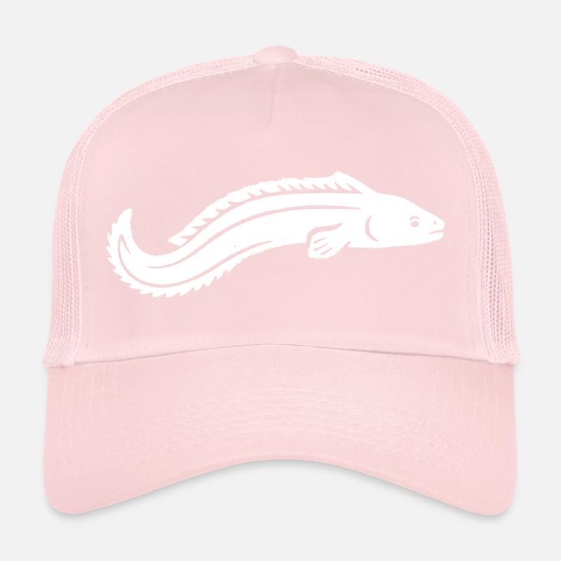 Eel Fish Predatory Fish Angler Vector Trucker Cap