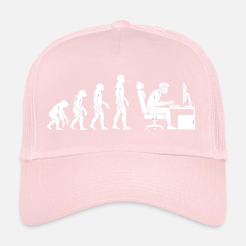L’évolution s’arrête au bureau Casquette trucker 