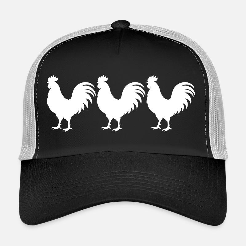 Rooster Silhouette Trucker Cap