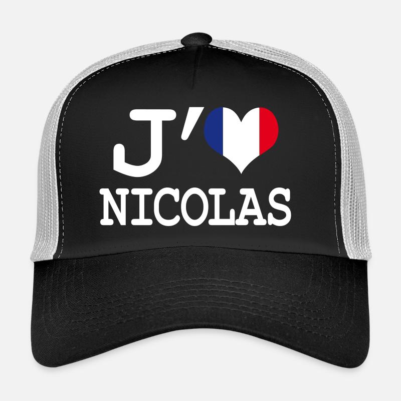 j'aime Nicolas Casquette trucker 