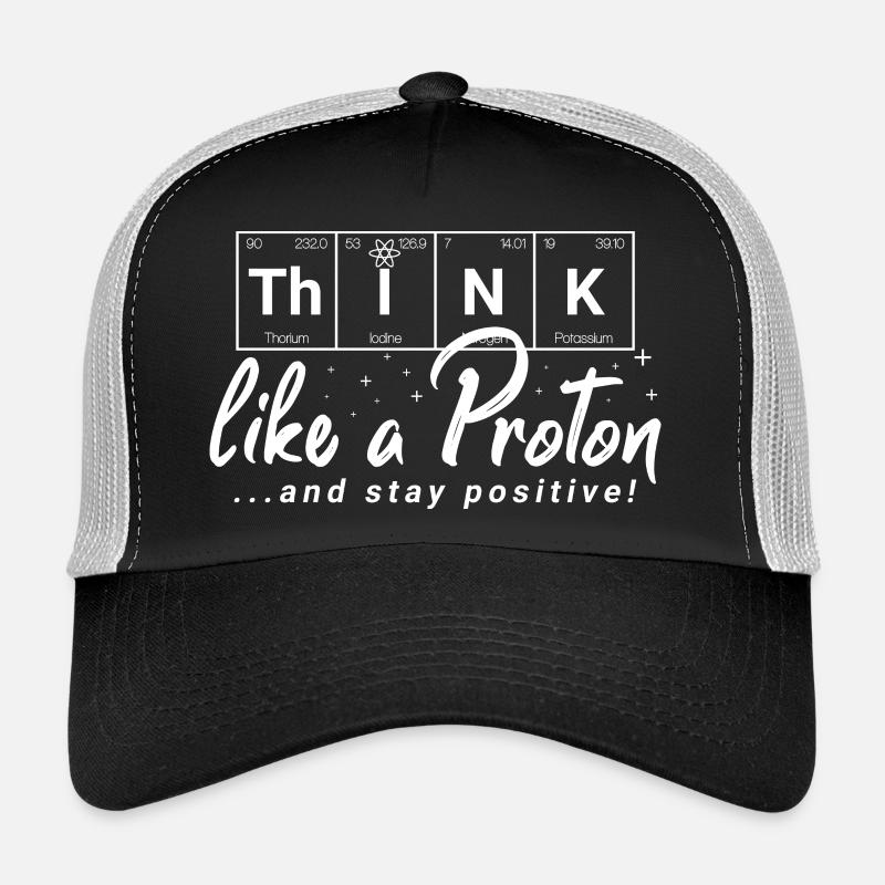 THINK Positive - chemische Elemente - Trucker Cap - Schwarz/Steingrau