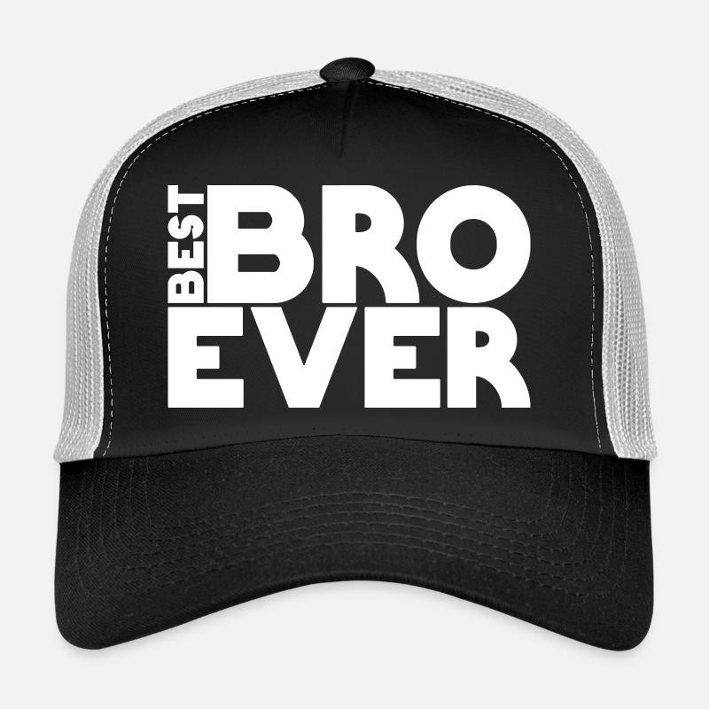 best BRO ever  - Trucker Cap - Schwarz/Steingrau