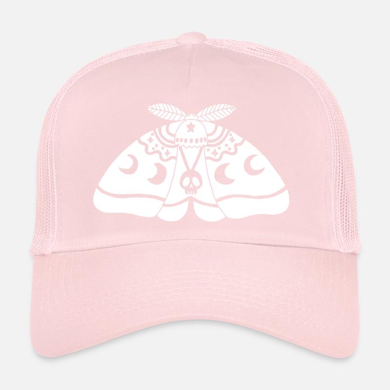 White moth Trucker Cap