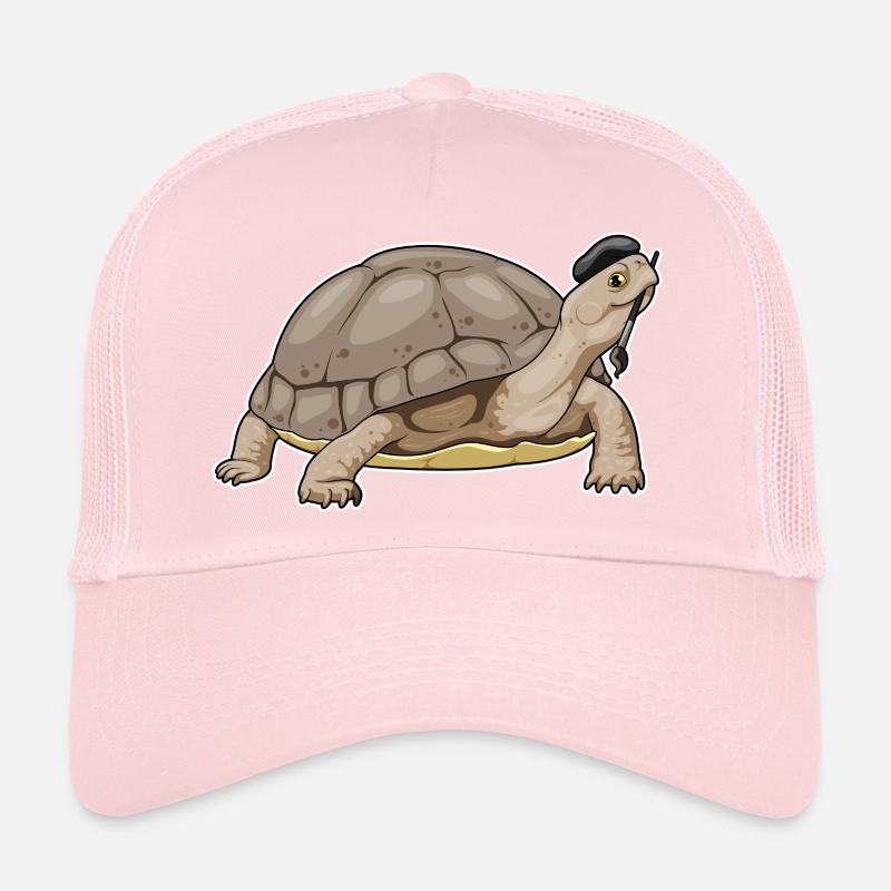 Turtle Painter Brush Painting Trucker Cap
