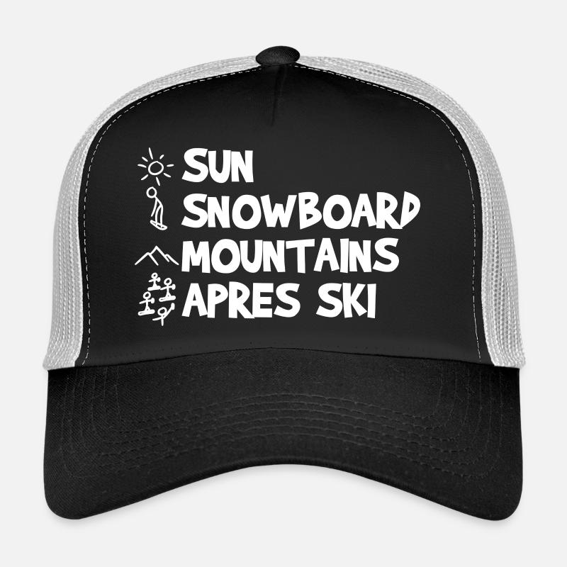 Blague drôle sur le snowboard Casquette trucker 