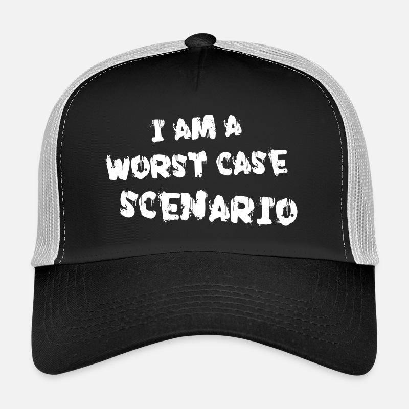 I am a worst case scenario - Trucker Cap - Schwarz/Steingrau