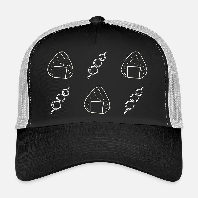 Onigiri and Dango - Rice Balls - Snacks - Japan - Trucker Cap - black/stone grey