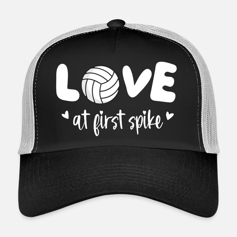 Liebe auf den ersten Spike Lustiger Volleyball Trucker Cap